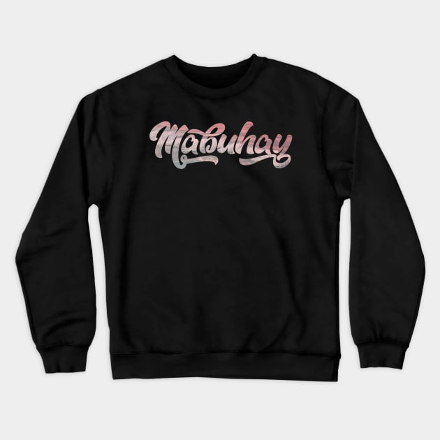 Mabuhay Cursive Waves Crewneck Sweatshirt by Mabuhay Clothing